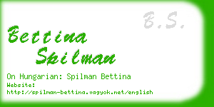 bettina spilman business card